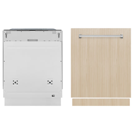ZLINE 24 in. Monument Series 3rd Rack Top Touch Control Dishwasher in Custom Panel Ready with Stainless Steel Tub, 45dBa (DWMT-24)