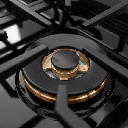 ZLINE 30 in. Paramount Gas Rangetop with 4 Burner DuoPro™ Cooktop in Black Stainless Steel (PSRTB-30)