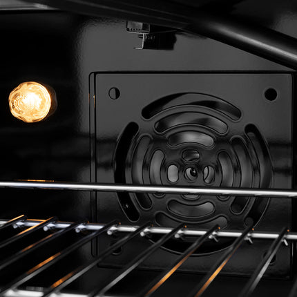 ZLINE 30 in. 4.2 cu. ft. Paramount Gas Range with 4 Burner Cooktop and Convection Gas Oven in Black Stainless Steel (SGRB2-30)
