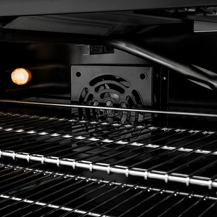 ZLINE Autograph Edition 36 in. 5.2 cu. ft. Paramount Gas Range with 6 Burner DuoPro™ Cooktop and Convection Gas Oven in Black Stainless Steel and Champagne Bronze Accents (PSGRBZ-36-CB)