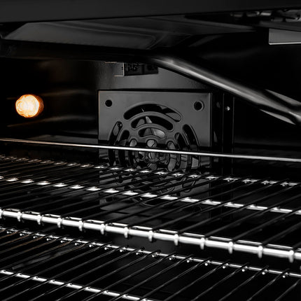 ZLINE Autograph Edition 30 in. 4.2 cu. ft. Paramount Gas Range with 4 Burner DuoPro™ Cooktop and Convection Gas Oven in Black Satin Stainless Steel and Champagne Bronze Accents (PSGRBSZ-30-CB)