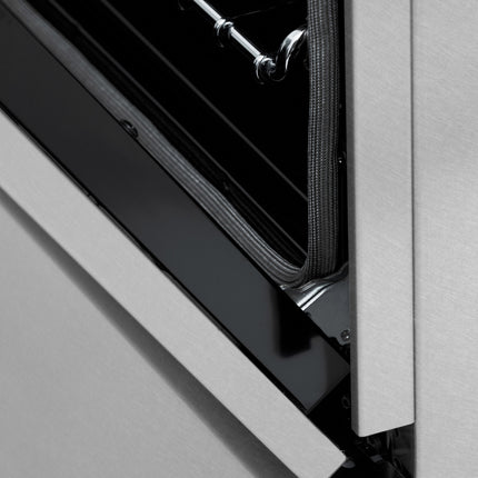 ZLINE 36 in. 4.6 cu. ft. Legacy Dual Fuel Range with 6 Burner Gas Cooktop and Electric Convection Oven in Satin Stainless Steel (RAS-SN-36)