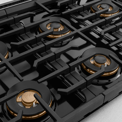 ZLINE 48 in. 6.7 cu. ft. Paramount Gas Range with 8 Burner DuoPro™ Cooktop and Dual Ovens in Satin Stainless Steel (PSGRS-48)