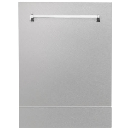 ZLINE 24 in. Tallac Series 3rd Rack Tall Tub Dishwasher with Satin Stainless Steel Panel and Stainless Steel Tub, 51dBa (DWV-SN-24)