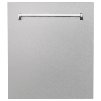 ZLINE 24 in. Tallac Series 3rd Rack Tall Tub Dishwasher with Satin Stainless Steel Panel and Stainless Steel Tub, 51dBa (DWV-SN-24)