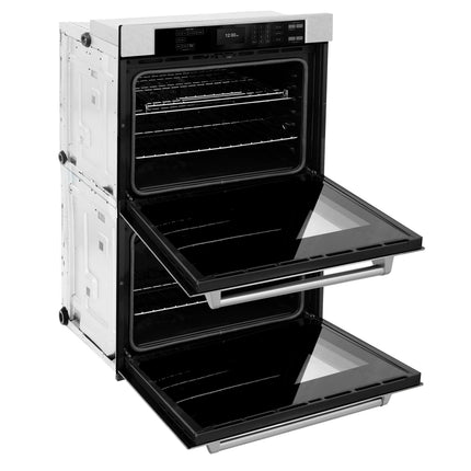 ZLINE 30 in. Professional True Convection Double Wall Oven with Air Fry and Self Clean in Satin Stainless Steel (WADS-30)