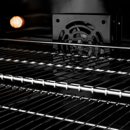 ZLINE Autograph Edition 36 in. 5.2 cu. ft. Paramount Dual Fuel Range with 6 Burner DuoPro™ Cooktop and Electric Convection Oven in Stainless Steel with Champagne Bronze Helix Handle and Accents (PSDRZ-36-KCB)