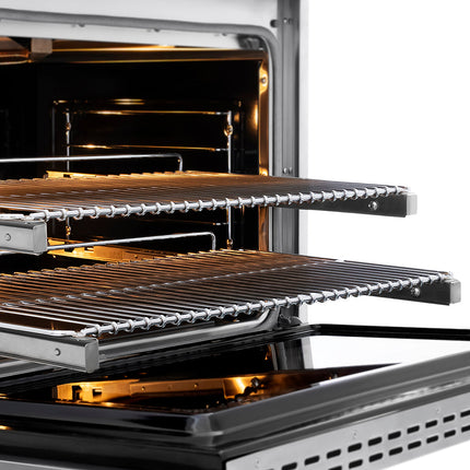 ZLINE Autograph Edition 36 in. 5.2 cu. ft. Paramount Gas Range with 6 Burner DuoPro™ Cooktop and Convection Gas Oven in Stainless Steel and Champagne Bronze Accents (PSGRZ-36-CB)
