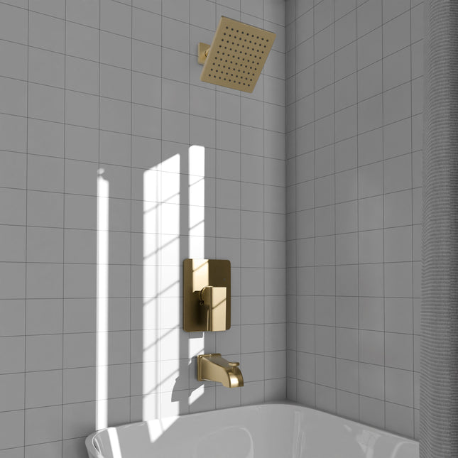 ZLINE Palisades Modern Shower System in Champagne Bronze (RBCN2-SHS-CB)