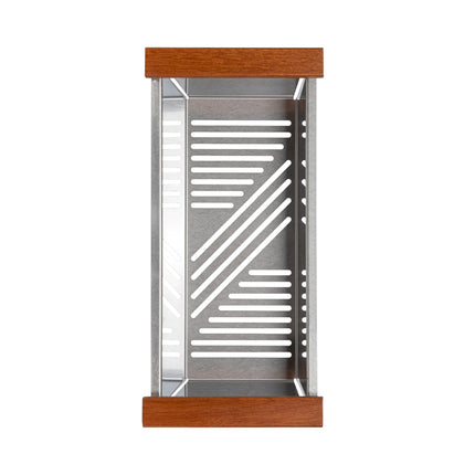 ZLINE 27 in. Garmisch Undermount Single Bowl Satin Stainless Steel Kitchen Sink with Bottom Grid and Accessories (SLS-27S)