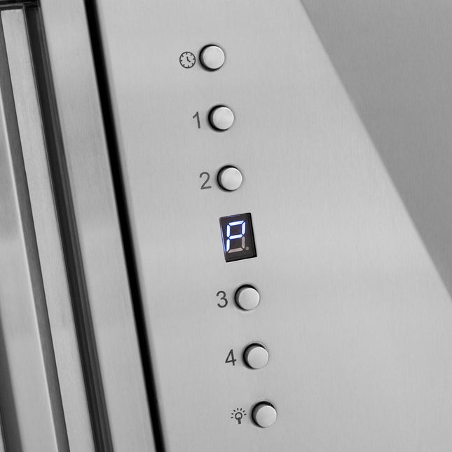 ZLINE Autograph Edition 48" Fingerprint Resistant Stainless Steel Range Hood with White Matte Shell and Polished Gold Handle (8654SNZ-WM48-G)