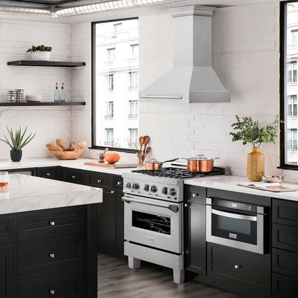 ZLINE 30" Fingerprint Resistant Stainless Steel Range Hood (8654SNX-30)