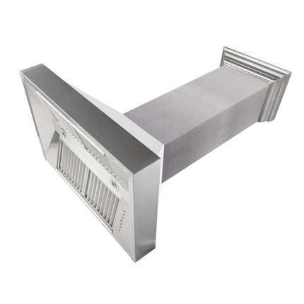 48" Ducted Fingerprint Resistant Stainless Steel Range Hood with White Matte Shell (8654WM-48)