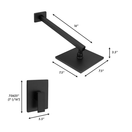 ZLINE Autograph Edition Bliss Shower Faucet in Matte Black (BLS-SHF-MB)
