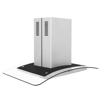 ZLINE 30 in. Convertible Vent Island Mount Range Hood in Stainless Steel & Glass (GL5i-30)