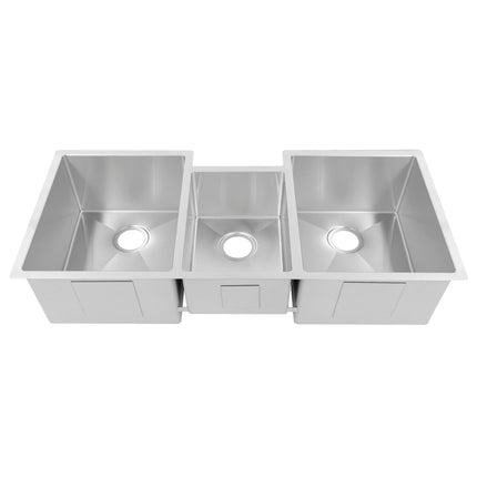 ZLINE 45 in. Breckenridge Undermount Triple Bowl Stainless Steel Kitchen Sink with Bottom Grid and Accessories (SLT-45)