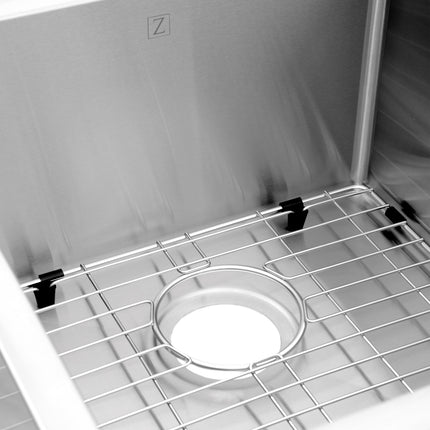 ZLINE 32 in. Jackson Undermount Double Bowl Stainless Steel Kitchen Sink with Bottom Grid (SRDL-32)