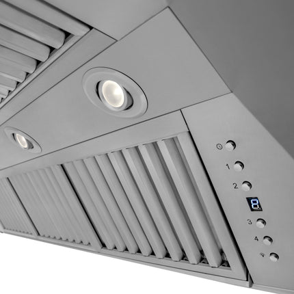 ZLINE 48" Professional Convertible Vent Wall Mount Range Hood in Stainless Steel (597-48)