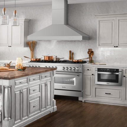 ZLINE 60" Professional Convertible Vent Wall Mount Range Hood in Stainless Steel (597-60)