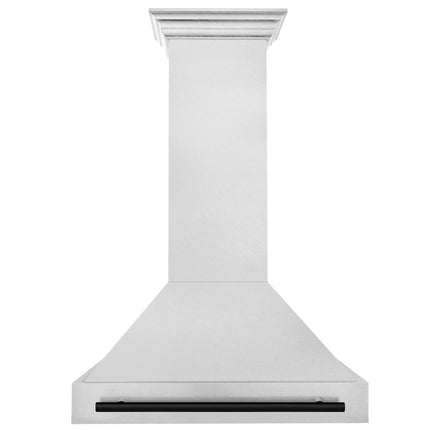 ZLINE Autograph Edition 36" Fingerprint Resistant Stainless Steel Range Hood with Matte Black Handle (8654SNZ-36-MB)