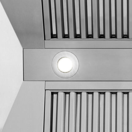 ZLINE Autograph Edition 30" Stainless Steel Range Hood with Stainless Steel Shell and Matte Black Handle (8654STZ-30-MB)