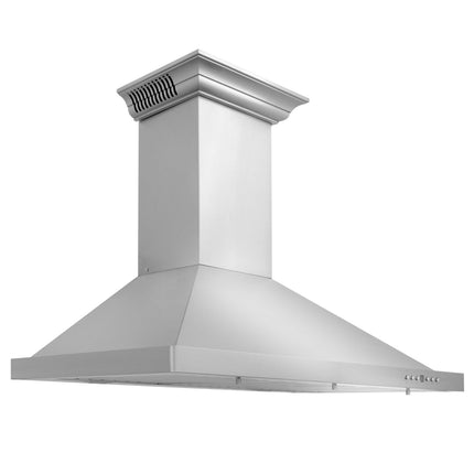 24" ZLINE CrownSound™Ducted Vent Wall Mount Range Hood in Stainless Steel with Built-in Bluetooth Speakers (KBCRN-BT-24)