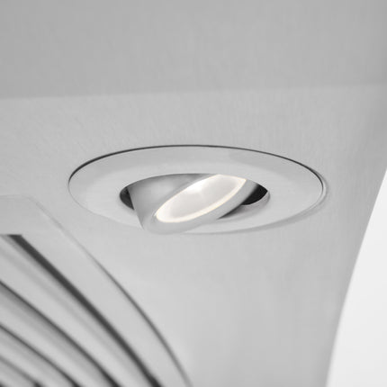 48" ZLINE CrownSound™Ducted Vent Wall Mount Range Hood in Stainless Steel with Built-in Bluetooth Speakers (KN4CRN-BT-48)
