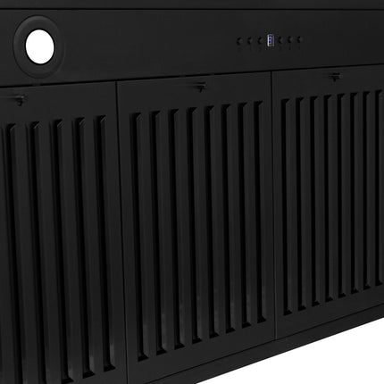 ZLINE 48 in. Convertible Black Stainless Steel Wall Mount Range Hood With Black Stainless Steel Handle (BSKB4X-48)