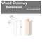 ZLINE 61 in. Wooden Chimney Extension for Ceilings up to 12.5 ft. (KBUF-E) Plaza Home Decor