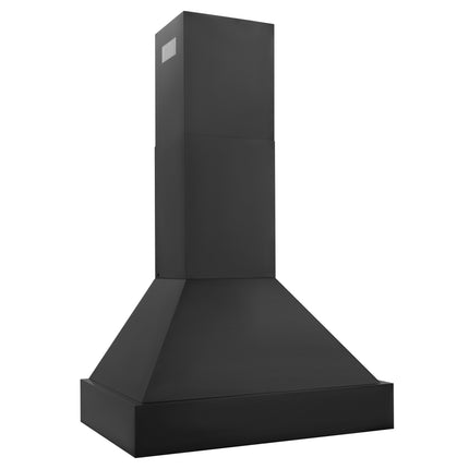 ZLINE 30" Convertible Vent Black Stainless Steel Wall Mount Range Hood (BS655N-30)