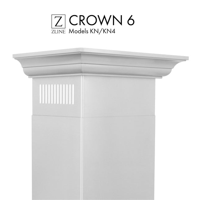 ZLINE Crown Molding Profile 6 for Wall Mount Range Hood (CM6-KN/KN4) Plaza Home Decor