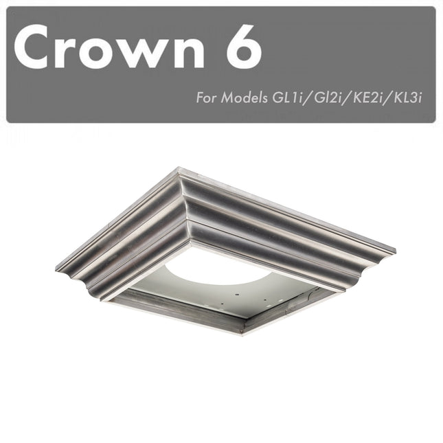 ZLINE Crown Molding Profile 6 for Island Mount Range Hoods (CM6-GL1i/GL2i/KE2i/KL3i) Plaza Home Decor