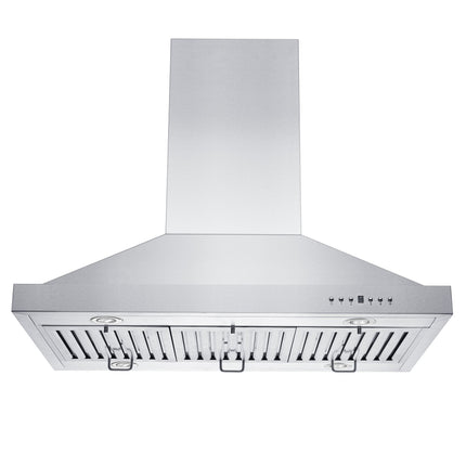 48 in. Ducted Island Mount Range Hood with Dual Remote Blower in Stainless Steel (GL2i-RD-48)