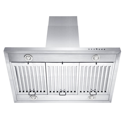 30 in. Ducted Island Mount Range Hood with Dual Remote Blower in Stainless Steel (GL2i-RD-30)