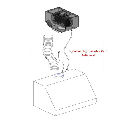 42 in. Ducted Island Mount Range Hood with Single Remote Blower in Stainless Steel (GL2i-RS-42-400)