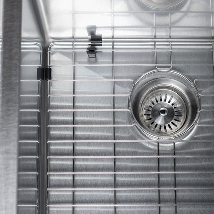 ZLINE 30 in. Meribel Undermount Single Bowl Satin Stainless Steel Kitchen Sink with Bottom Grid (SRS-30S)