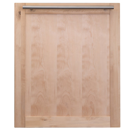 ZLINE 24" Dishwasher Panel in Unfinished Wood with Modern Handle (DP-UF-24)