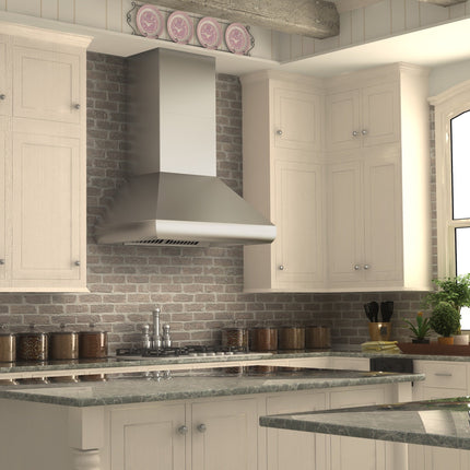 ZLINE 36" Professional Ducted Wall Mount Range Hood in Stainless Steel (687-36)