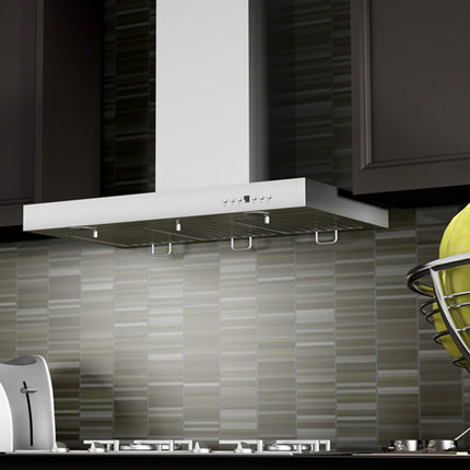 ZLINE 48" Convertible Vent Wall Mount Range Hood in Stainless Steel with Crown Molding (KECRN-48)