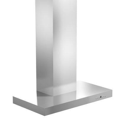 ZLINE 42" Convertible Vent Wall Mount Range Hood in Stainless Steel with Crown Molding (KECRN-42)