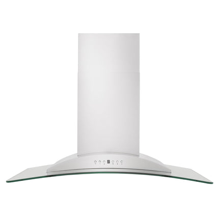 ZLINE 30" Convertible Vent Convertible Vent Wall Mount Range Hood in Stainless Steel & Glass (KN-30)
