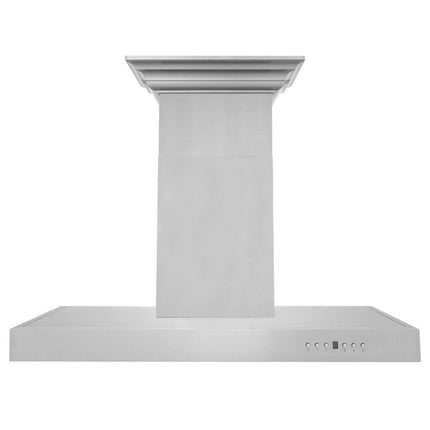 30" ZLINE CrownSound™Ducted Vent Wall Mount Range Hood in Stainless Steel with Built-in Bluetooth Speakers (KECRN-BT-30)