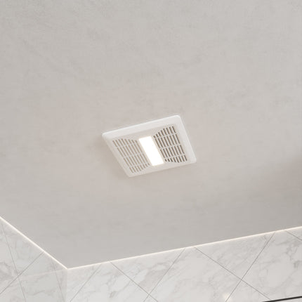 Daisy Series 80 CFM Ceiling Mount Bathroom Exhaust Fan with Brilliant LED Light and ENERGY STAR in Soothing White Anzzi