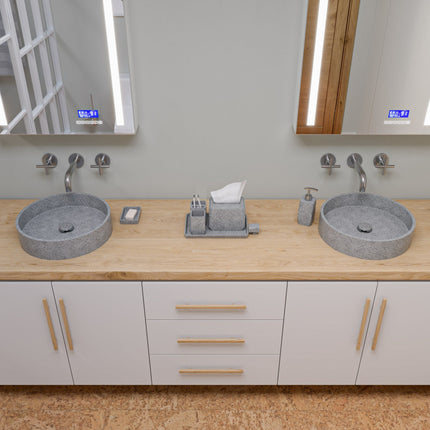 ALFI brand AB1035-BN Brushed Nickel 8" Widespread Wall-Mounted Cross Handle Faucet ALFI brand