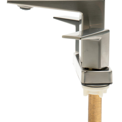 ALFI brand AB1020-BN Brushed Nickel Two-Handle 4'' Centerset Bathroom Faucet ALFI brand