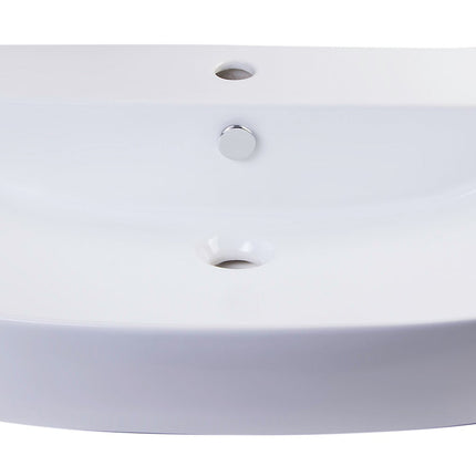 ALFI brand AB112  28" White D-Bowl Porcelain Wall Mounted Bath Sink ALFI brand