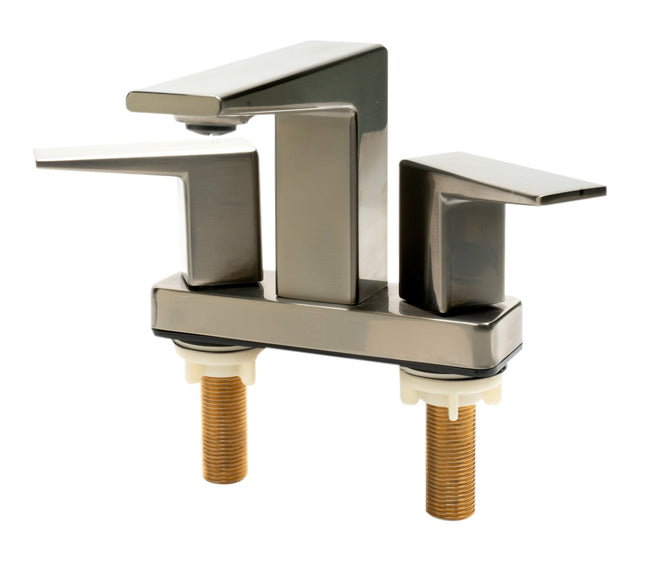 ALFI brand AB1020-BN Brushed Nickel Two-Handle 4'' Centerset Bathroom Faucet ALFI brand